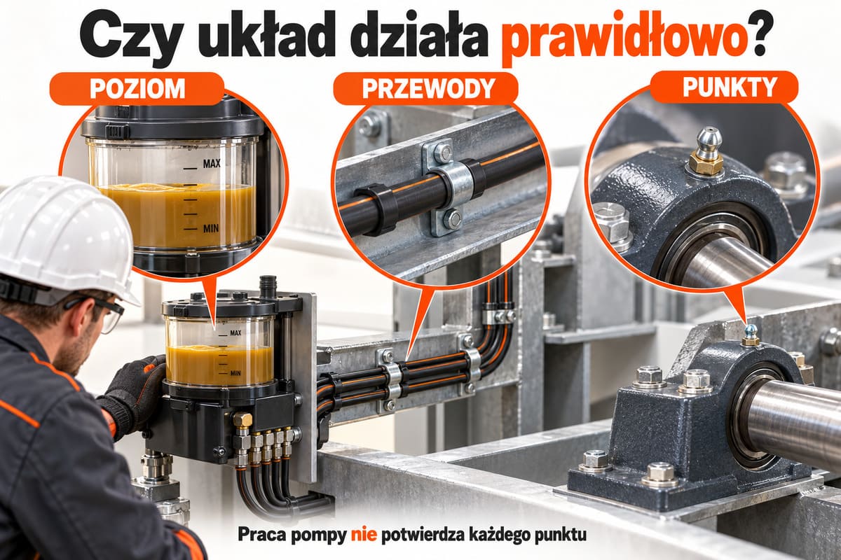 Czy układ działa prawidłowo? — poziom, przewody, punkty